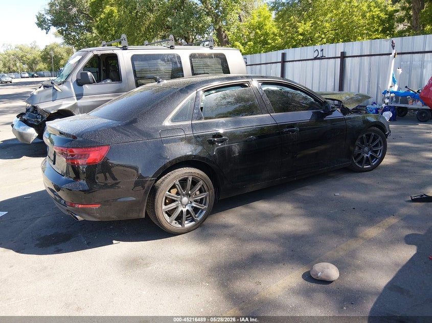 2017 Audi A4 VIN WAUGNAF48HN059079 IAAI salvage auction — LEFT FRONT, Salvage Title, sold $350 on 2026-07-09 (photo 4)