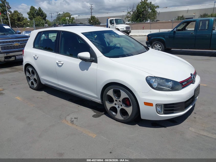 2013 Volkswagen Gti VIN WVWHD7AJ7DW122347 IAAI salvage auction — LEFT REAR, Salvage Title, sold $2,550 on 2026-07-06 (photo 1)