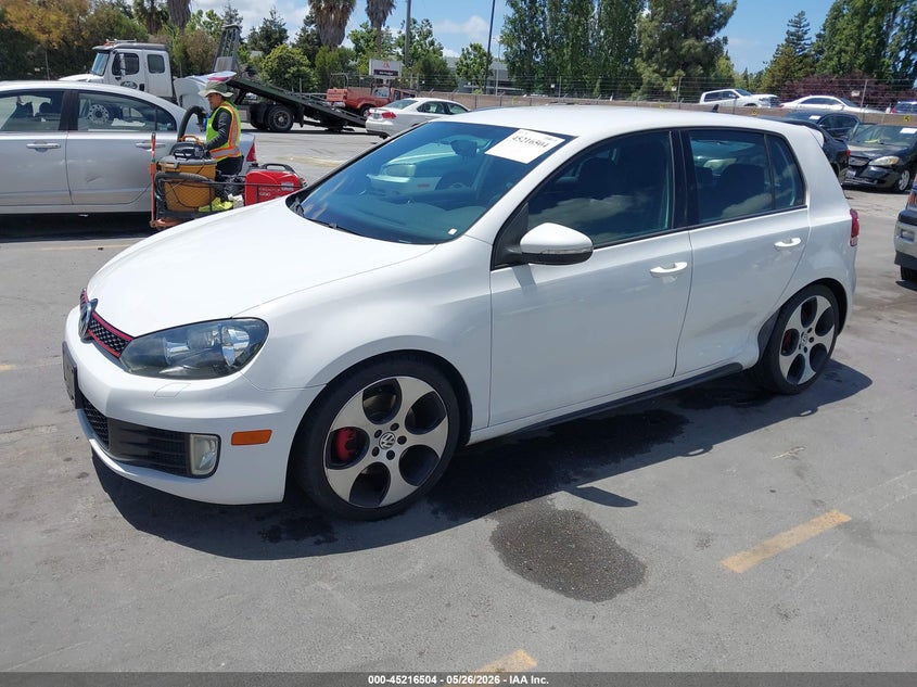 2013 Volkswagen Gti VIN WVWHD7AJ7DW122347 IAAI salvage auction — LEFT REAR, Salvage Title, sold $2,550 on 2026-07-06 (photo 2)