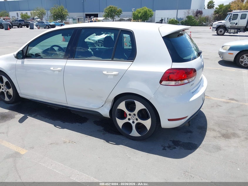 2013 Volkswagen Gti VIN WVWHD7AJ7DW122347 IAAI salvage auction — LEFT REAR, Salvage Title, sold $2,550 on 2026-07-06 (photo 6)