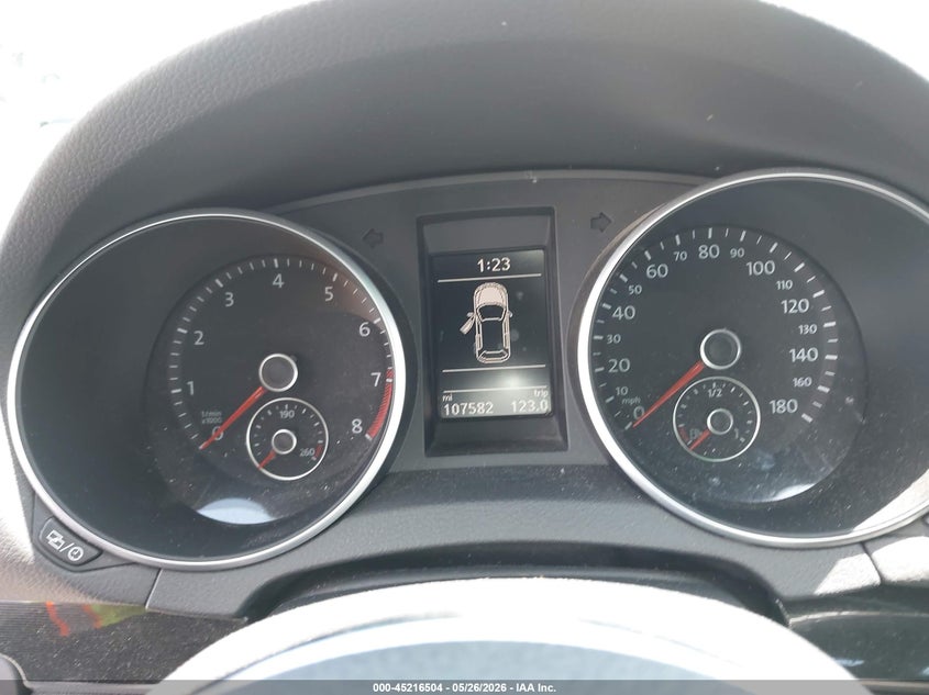 2013 Volkswagen Gti VIN WVWHD7AJ7DW122347 IAAI salvage auction — LEFT REAR, Salvage Title, sold $2,550 on 2026-07-06 (photo 7)