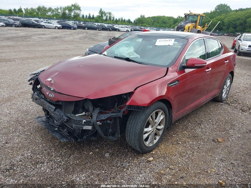 2013 Kia Optima VIN 5XXGN4A78DG142510 IAAI salvage auction — FRONT END, Salvage Title, sold $375 on 2026-07-15 (photo 2)