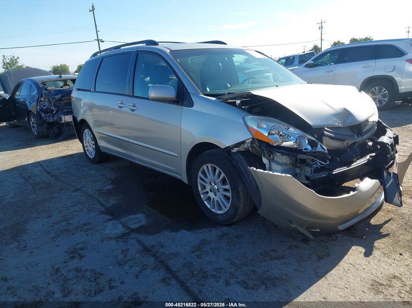 2010 Toyota Sienna VIN 5TDYK4CC4AS318843 IAAI salvage auction — FRONT END, Salvage (California), sold $1,150 on 2026-07-09 (photo 1)