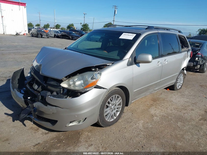 2010 Toyota Sienna VIN 5TDYK4CC4AS318843 IAAI salvage auction — FRONT END, Salvage (California), sold $1,150 on 2026-07-09 (photo 2)