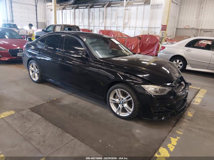 2015 BMW 3er VIN WBA3A9C53FKW74191 IAAI salvage auction — FRONT END, Salvage (Oregon), sold $6,400 on 2026-08-07 (photo 1)