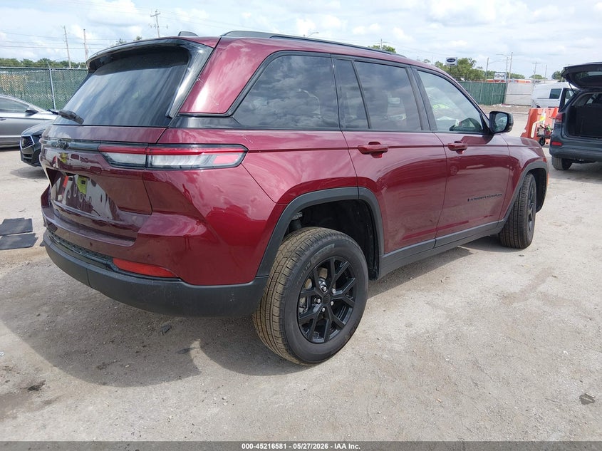 2025 Jeep Grand cherokee VIN 1C4RJHAG5SC342477 IAAI salvage auction — LEFT FRONT, Salvage Title, sold $14,700 on 2026-07-24 (photo 4)