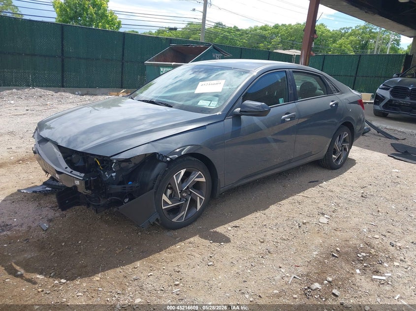 2025 Hyundai Elantra VIN KMHLM4DG0SU021129 IAAI salvage auction — FRONT END, Salvage Title, sold $5,850 on 2026-07-21 (photo 2)