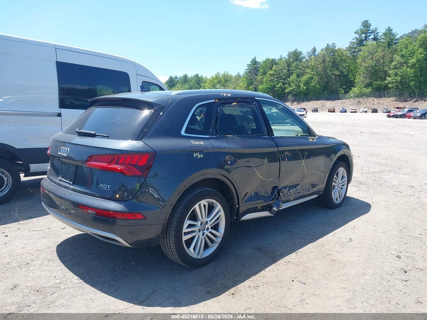 2018 Audi Q5 VIN WA1BNAFY8J2210522 IAAI salvage auction — RIGHT SIDE, Salvage (Massachusetts), sold $6,200 on 2026-07-24 (photo 4)