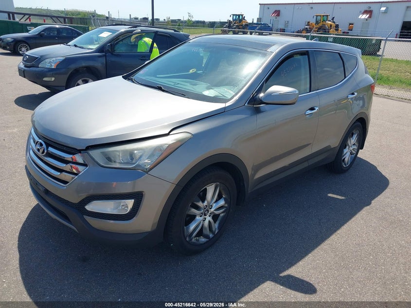 2013 Hyundai Santa fe VIN 5XYZW3LA2DG067002 IAAI salvage auction — REAR END, Prior Salvage (Minnesota), sold $1,500 on 2026-07-27 (photo 2)