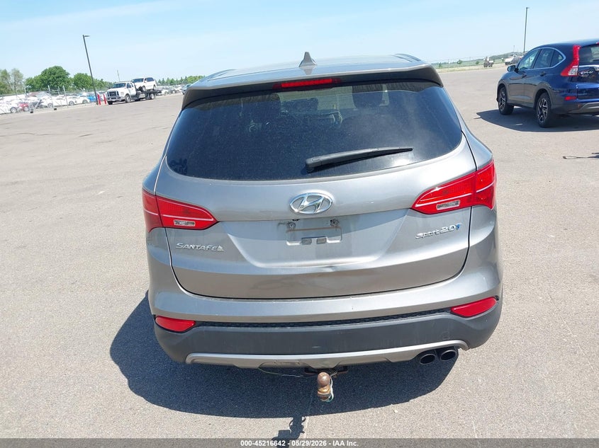 2013 Hyundai Santa fe VIN 5XYZW3LA2DG067002 IAAI salvage auction — REAR END, Prior Salvage (Minnesota), sold $1,500 on 2026-07-27 (photo 6)