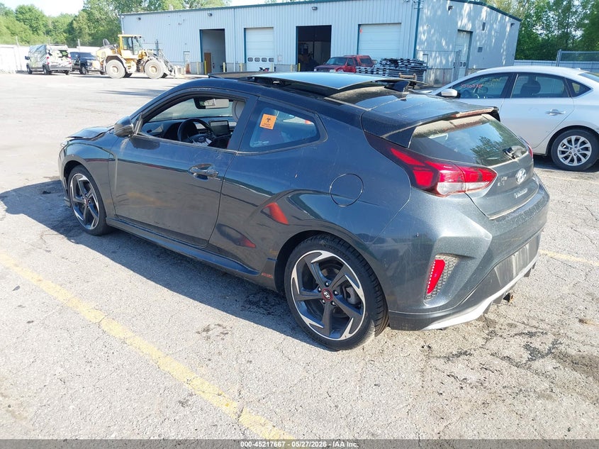 2019 Hyundai Veloster VIN KMHTH6AB5KU005825 IAAI salvage auction — BIO HAZARD, Salvage (Michigan), sold $575 on 2026-07-27 (photo 3)