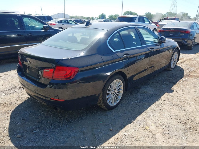 2013 BMW 5 series VIN WBAFU7C58DDU77186 IAAI salvage auction — FRONT END, Clear (Indiana), sold $1,050 on 2026-07-22 (photo 4)
