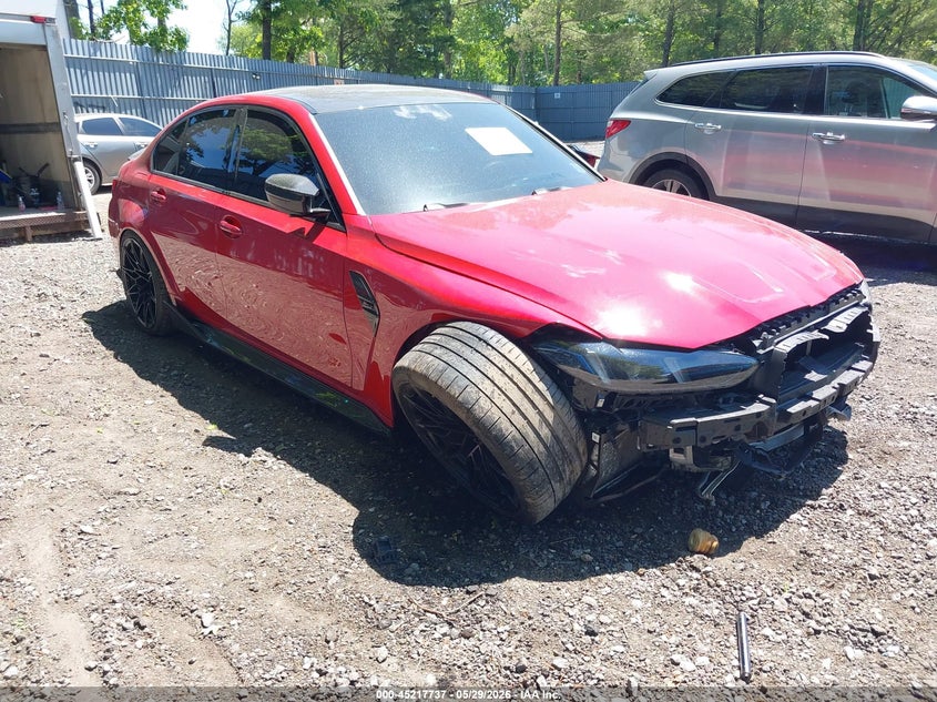 2025 BMW M3 VIN WBS33HJ0XSFU24098 IAAI salvage auction — FRONT END, Salvage (New Jersey), sold $46,650 on 2026-07-30 (photo 1)