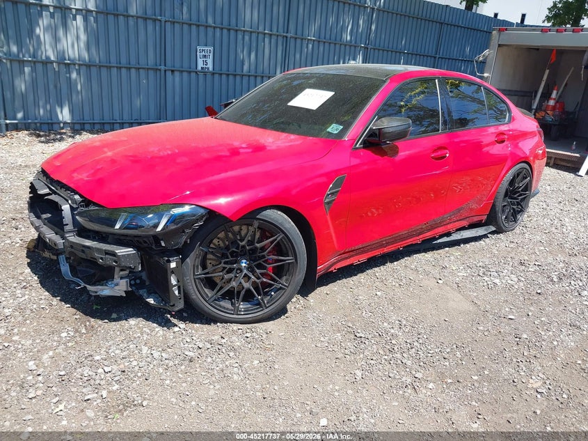 2025 BMW M3 VIN WBS33HJ0XSFU24098 IAAI salvage auction — FRONT END, Salvage (New Jersey), sold $46,650 on 2026-07-30 (photo 2)
