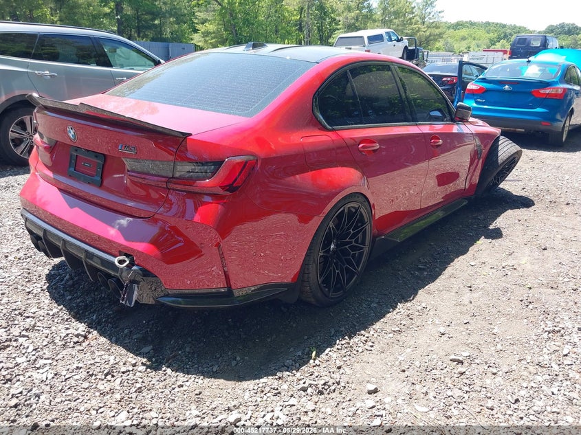 2025 BMW M3 VIN WBS33HJ0XSFU24098 IAAI salvage auction — FRONT END, Salvage (New Jersey), sold $46,650 on 2026-07-30 (photo 4)