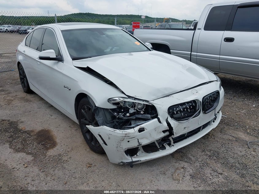 2016 BMW 5er VIN WBA5B1C54GG554217 IAAI salvage auction — FRONT END, Salvage Title, sold $2,050 on 2026-07-21 (photo 1)
