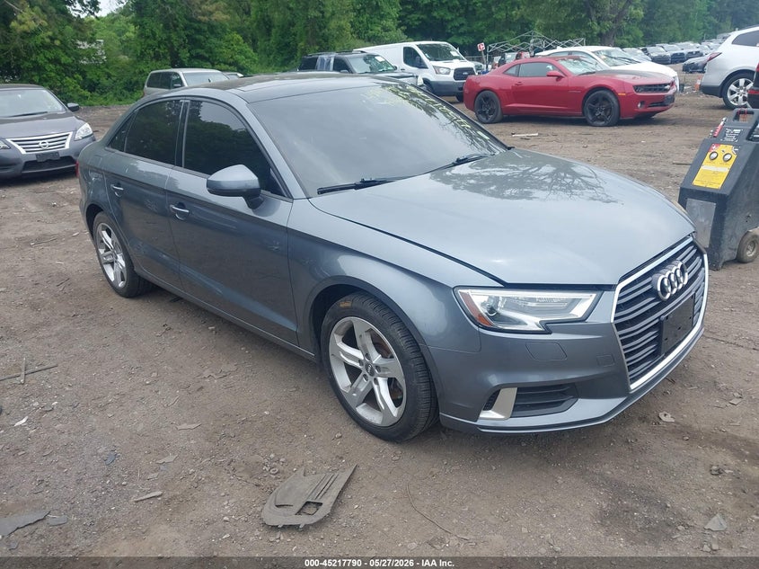 2017 Audi A3 VIN WAUAUGFF9H1026306 IAAI salvage auction — LEFT SIDE, Salvage Title, sold $3,500 on 2026-07-14 (photo 1)