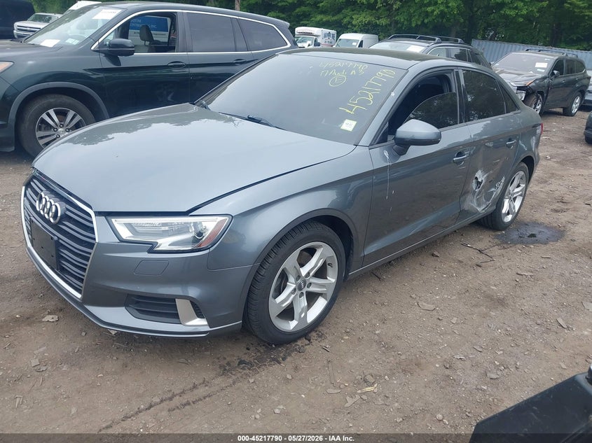 2017 Audi A3 VIN WAUAUGFF9H1026306 IAAI salvage auction — LEFT SIDE, Salvage Title, sold $3,500 on 2026-07-14 (photo 2)