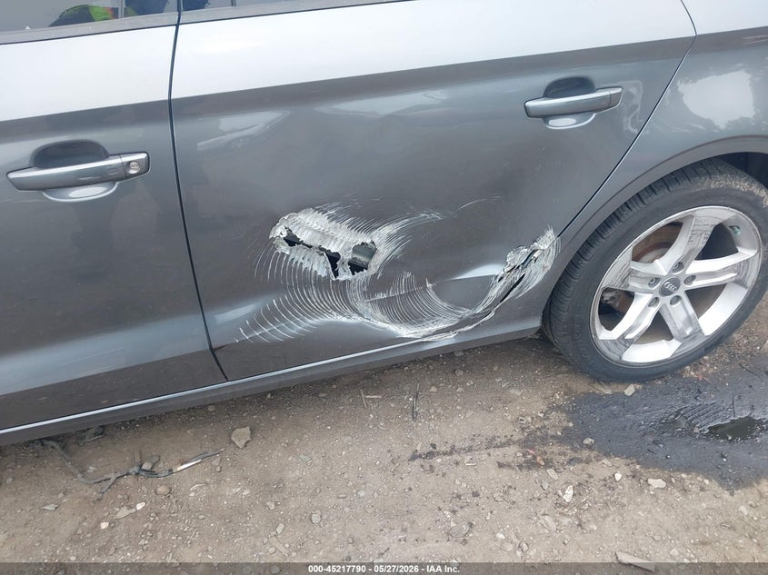 2017 Audi A3 VIN WAUAUGFF9H1026306 IAAI salvage auction — LEFT SIDE, Salvage Title, sold $3,500 on 2026-07-14 (photo 6)