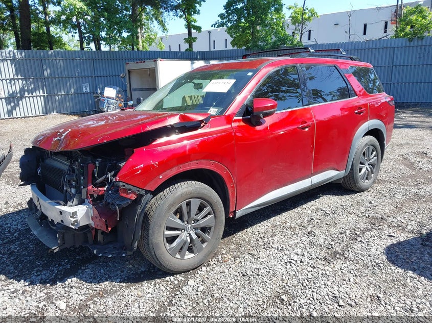 2022 Nissan Pathfinder VIN 5N1DR3BD9NC210803 IAAI salvage auction — FRONT END, Salvage Title, sold $7,700 on 2026-07-22 (photo 2)