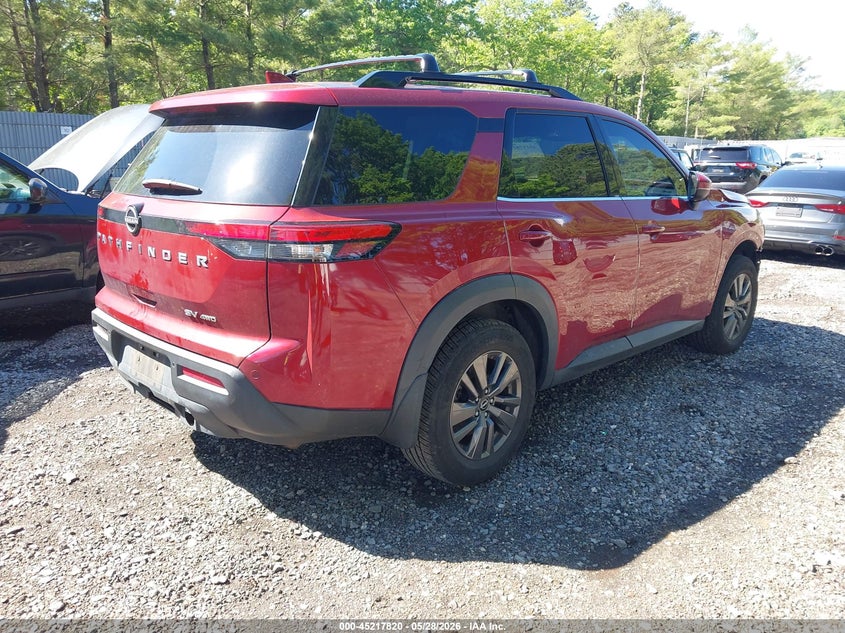 2022 Nissan Pathfinder VIN 5N1DR3BD9NC210803 IAAI salvage auction — FRONT END, Salvage Title, sold $7,700 on 2026-07-22 (photo 4)