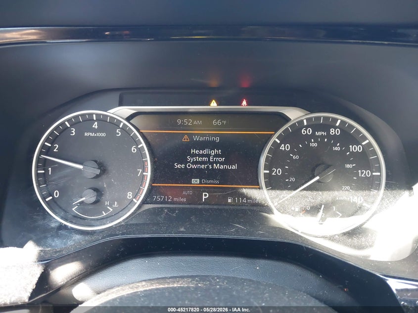 2022 Nissan Pathfinder VIN 5N1DR3BD9NC210803 IAAI salvage auction — FRONT END, Salvage Title, sold $7,700 on 2026-07-22 (photo 7)