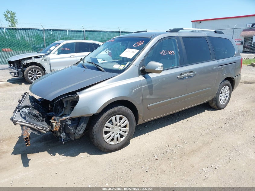 2011 Kia SEDONA VIN KNDMG4C78B6406623 IAAI salvage auction — FRONT END, Mv-907A (New York), sold $450 on 2026-07-07 (photo 2)