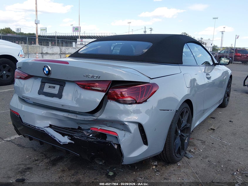 2026 BMW 4er VIN WBA53DB07TCW14108 IAAI salvage auction — REAR END, Salvage Title, sold $38,150 on 2026-07-13 (photo 4)
