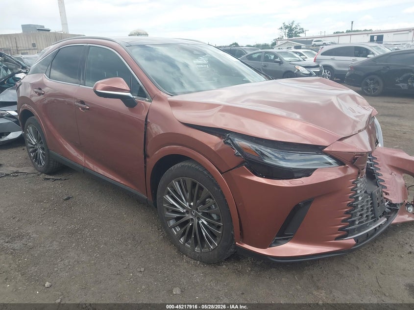 2023 Lexus Rx VIN 2T2BAMCA1PC019556 IAAI salvage auction — FRONT END, Salvage Title, sold $20,600 on 2026-07-26 (photo 1)