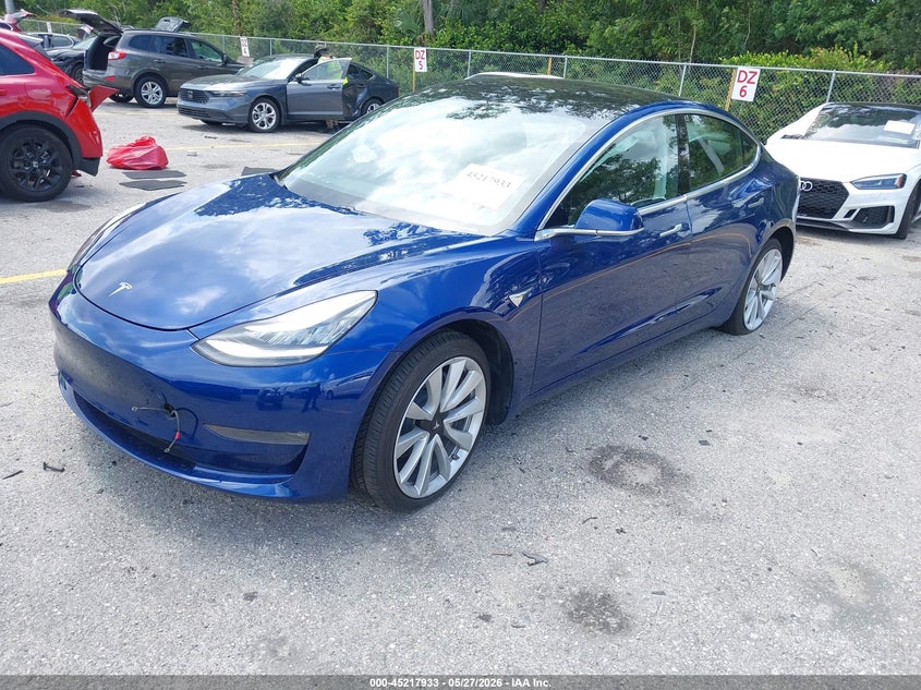 2020 Tesla Model 3 VIN 5YJ3E1EBXLF648028 IAAI salvage auction — RIGHT SIDE, Salvage Title, sold $4,750 on 2026-07-06 (photo 2)
