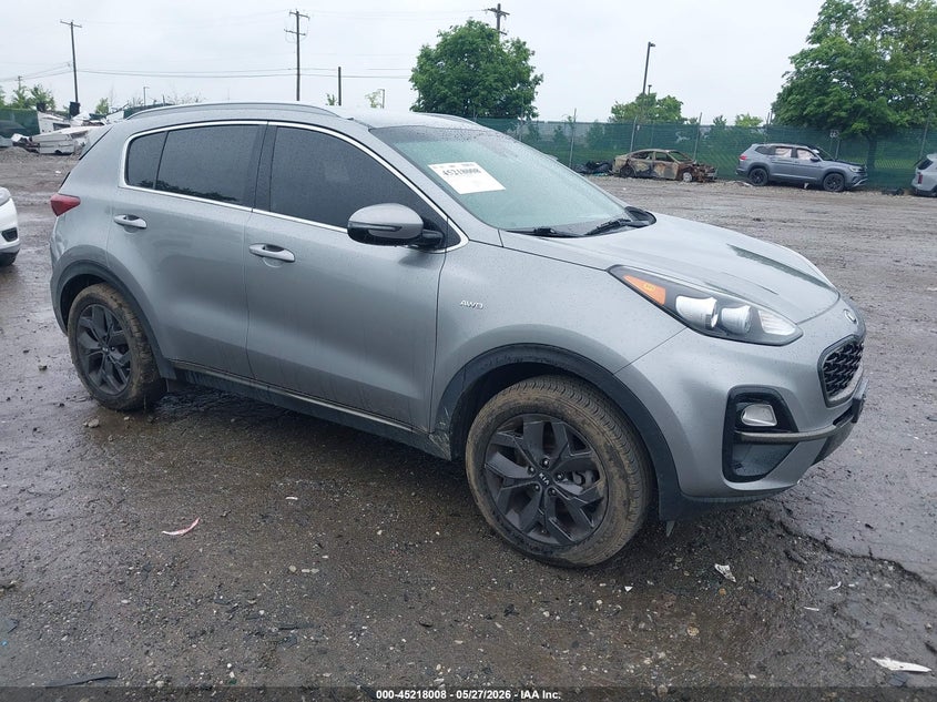 2020 Kia Sportage VIN KNDP6CAC3L7665350 IAAI salvage auction — REAR END, Salvage Title, sold $3,350 on 2026-07-24 (photo 1)