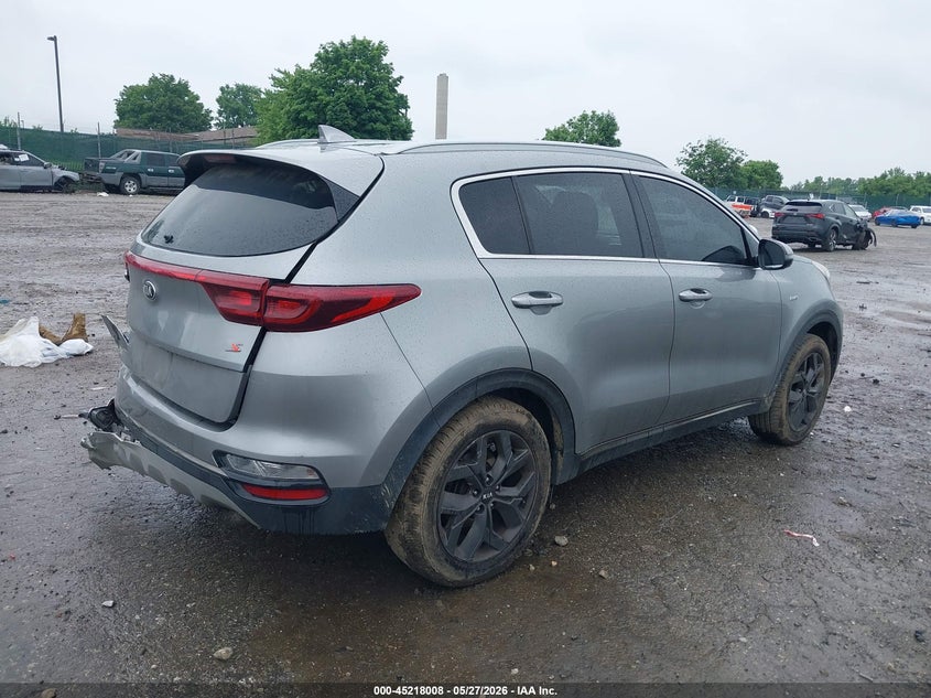 2020 Kia Sportage VIN KNDP6CAC3L7665350 IAAI salvage auction — REAR END, Salvage Title, sold $3,350 on 2026-07-24 (photo 4)