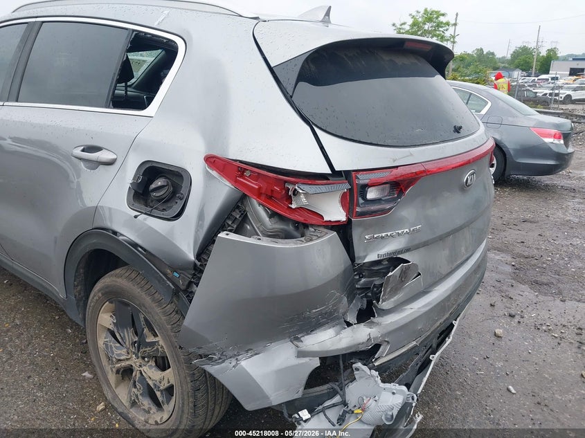 2020 Kia Sportage VIN KNDP6CAC3L7665350 IAAI salvage auction — REAR END, Salvage Title, sold $3,350 on 2026-07-24 (photo 6)