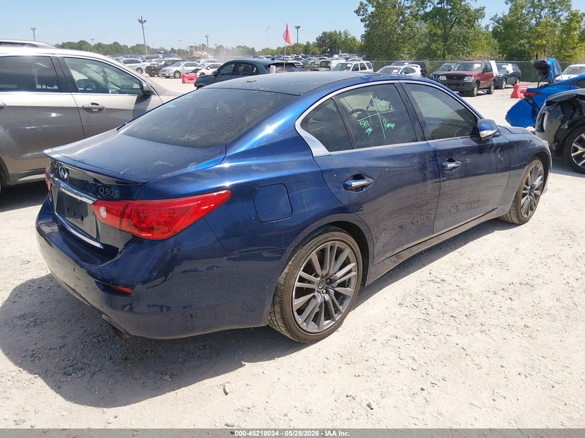 2016 Infiniti Q50 VIN JN1FV7AR7GM450610 IAAI salvage auction — ROOF, Salvage Title, sold $1,550 on 2026-07-24 (photo 4)