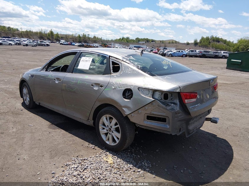 2018 Kia Optima VIN 5XXGT4L3XJG216442 IAAI salvage auction — REAR END, Salvage (Pennsylvania), sold $1,000 on 2026-07-28 (photo 3)