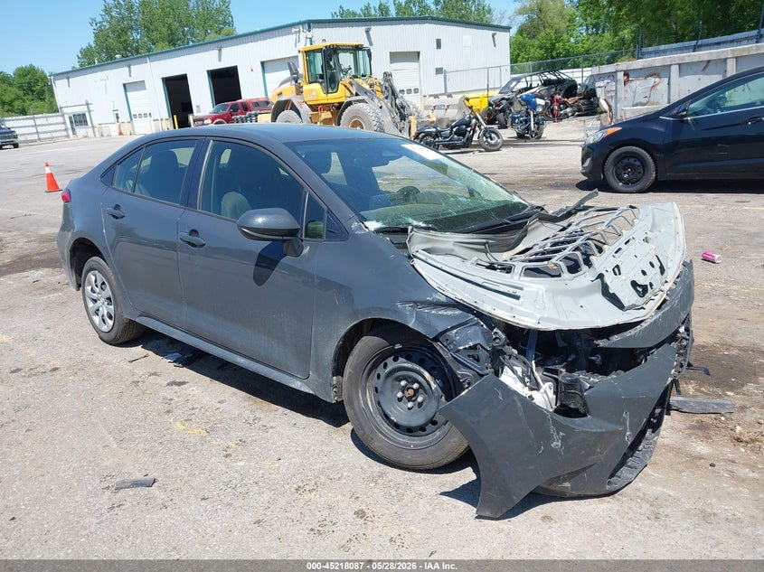 2025 Toyota Corolla VIN JTDBCMFEXS3084811 IAAI salvage auction — FRONT END, Salvage Title, sold $1,300 on 2026-07-27 (photo 1)