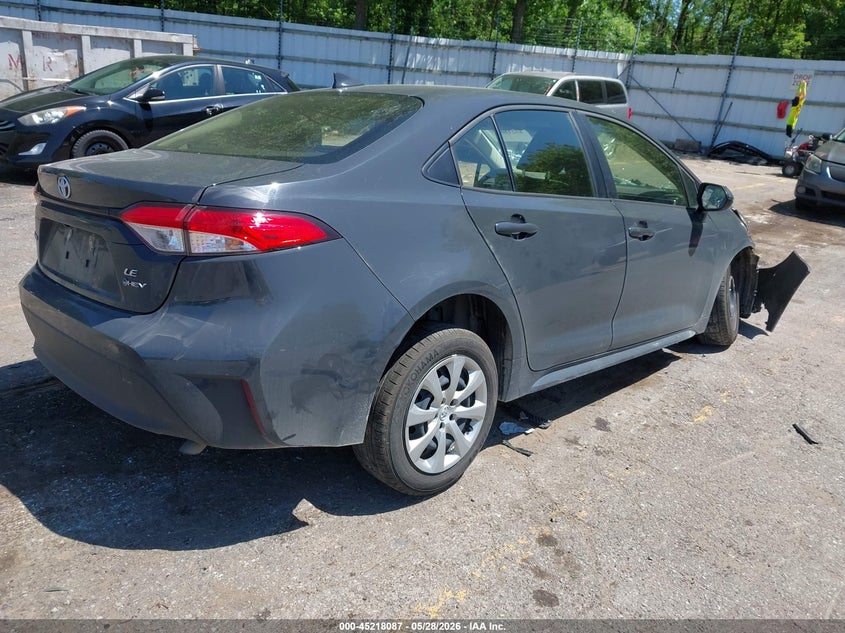 2025 Toyota Corolla VIN JTDBCMFEXS3084811 IAAI salvage auction — FRONT END, Salvage Title, sold $1,300 on 2026-07-27 (photo 4)