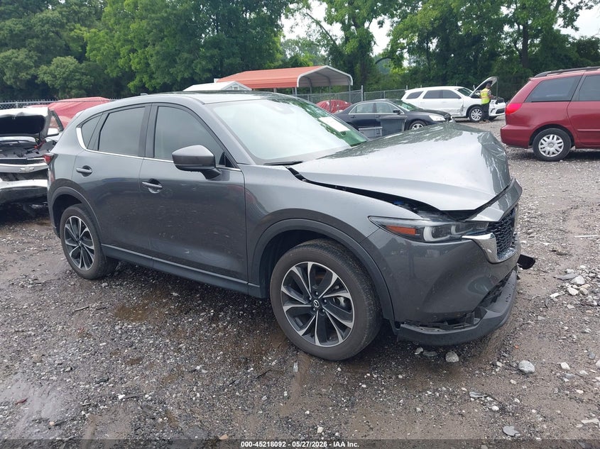 2022 Mazda Cx-5 VIN JM3KFBDM1N1619666 IAAI salvage auction — LEFT FRONT, Salvage Title, sold $6,200 on 2026-07-24 (photo 1)