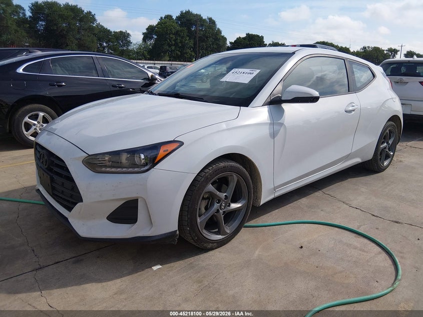 2020 Hyundai Veloster VIN KMHTG6AF1LU024606 IAAI salvage auction — HAIL, Original (Texas), sold $2,750 on 2026-07-14 (photo 2)