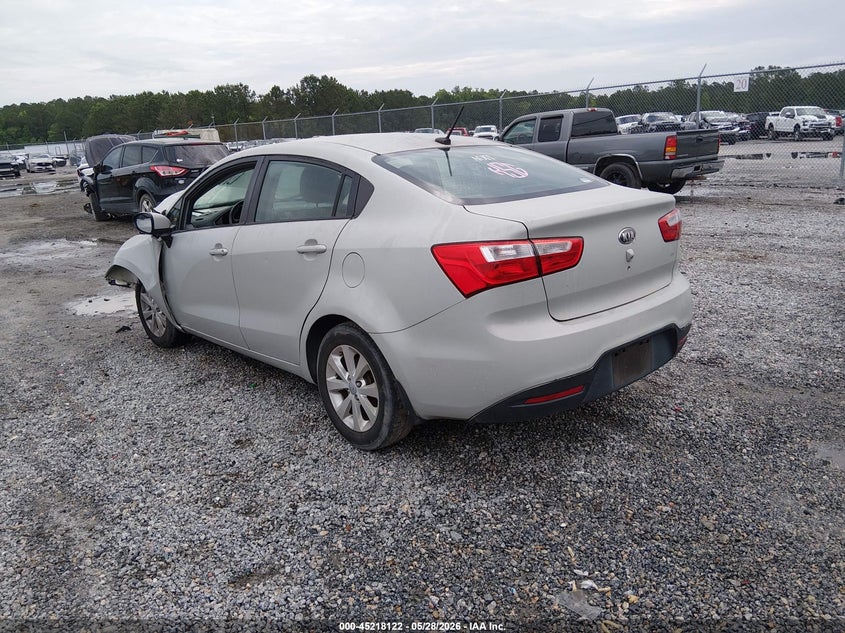 2013 Kia Rio VIN KNADN4A38D6283217 IAAI salvage auction — FRONT END, Salvage Title, sold $250 on 2026-07-17 (photo 3)