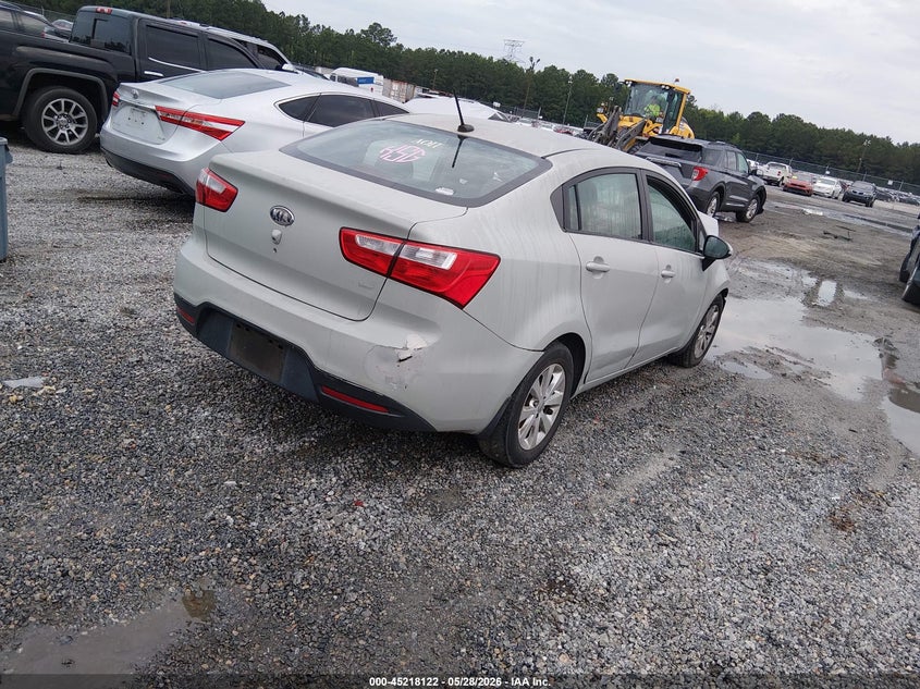 2013 Kia Rio VIN KNADN4A38D6283217 IAAI salvage auction — FRONT END, Salvage Title, sold $250 on 2026-07-17 (photo 4)