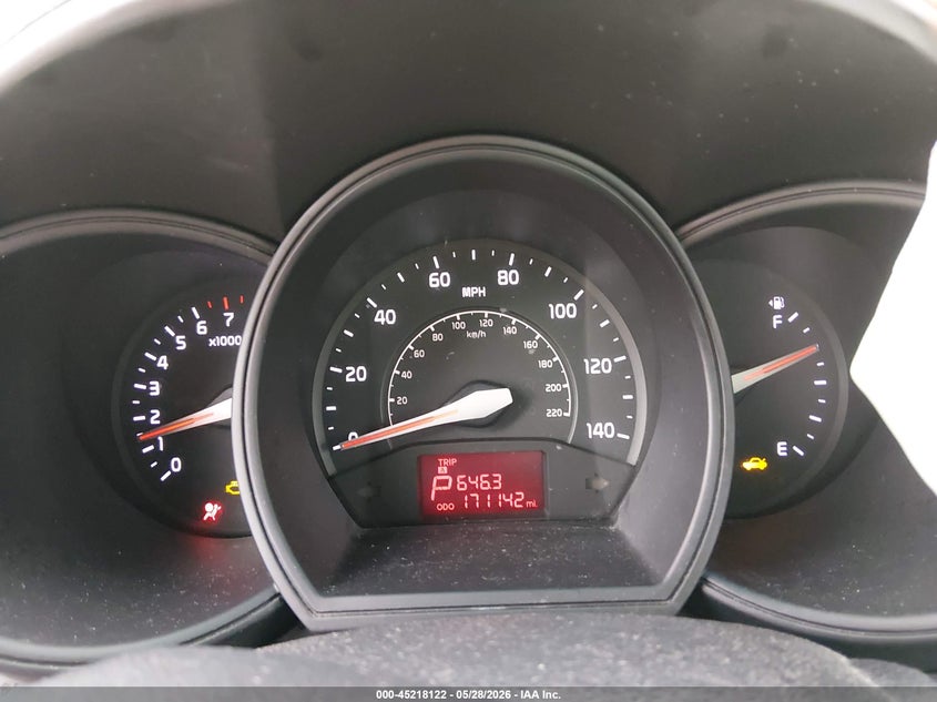 2013 Kia Rio VIN KNADN4A38D6283217 IAAI salvage auction — FRONT END, Salvage Title, sold $250 on 2026-07-17 (photo 7)