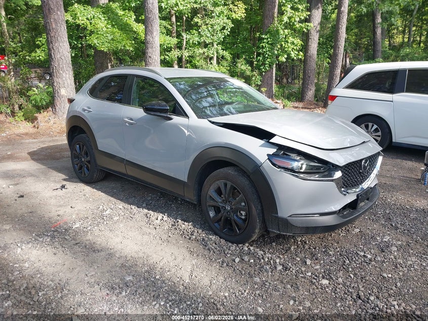 2025 Mazda Cx-30 VIN 3MVDMBBMXSM857667 IAAI salvage auction — FRONT END, Salvage Title, sold $8,300 on 2026-07-16 (photo 1)