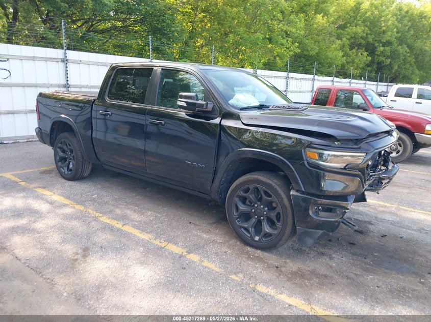 2021 Ram 1500 VIN 1C6SRFHT5MN749747 IAAI salvage auction — FRONT END, Salvage Title, sold $11,975 on 2026-07-21 (photo 1)