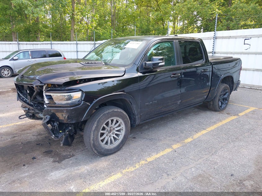 2021 Ram 1500 VIN 1C6SRFHT5MN749747 IAAI salvage auction — FRONT END, Salvage Title, sold $11,975 on 2026-07-21 (photo 2)