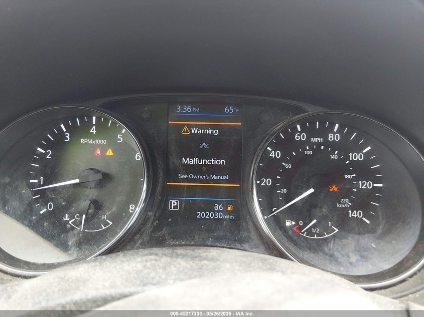 2020 Nissan Rogue VIN JN8AT2MTXLW000475 IAAI salvage auction — HAIL, Clear (Missouri), sold $1,700 on 2026-07-28 (photo 7)
