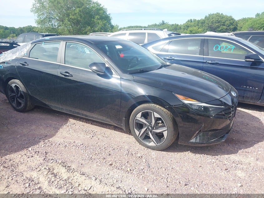 2022 Hyundai Elantra VIN KMHLN4AG5NU340306 IAAI salvage auction — HAIL, Salvage Title, sold $3,900 on 2026-07-22 (photo 1)