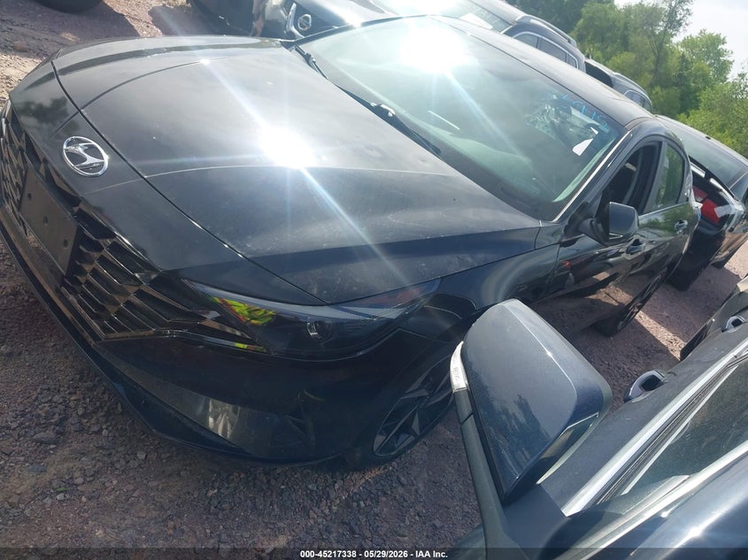 2022 Hyundai Elantra VIN KMHLN4AG5NU340306 IAAI salvage auction — HAIL, Salvage Title, sold $3,900 on 2026-07-22 (photo 2)