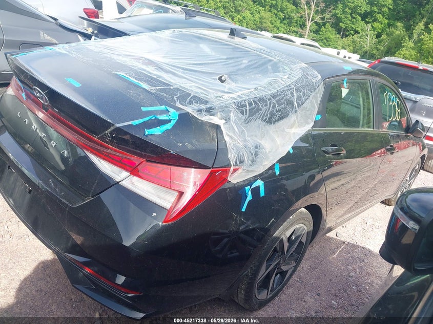 2022 Hyundai Elantra VIN KMHLN4AG5NU340306 IAAI salvage auction — HAIL, Salvage Title, sold $3,900 on 2026-07-22 (photo 4)