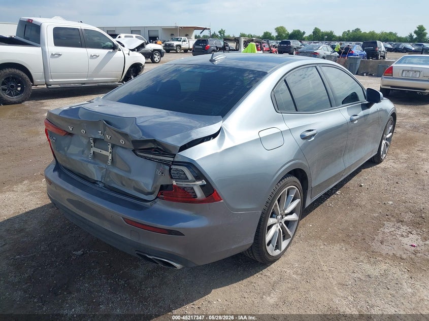 2020 Volvo S60 VIN 7JRA22TK5LG067990 IAAI salvage auction — REAR END, Wait Title, sold $6,300 on 2026-08-14 (photo 4)